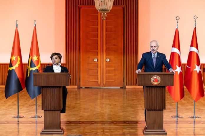 angola-turkiye turizm TBMM Başkanı Kurtulmuş, Türkiye'ye resmi ziyaret gerçekleştiren Angola Meclis Başkanı Carolina Cerqueira ile Meclis'te bir araya geldi.